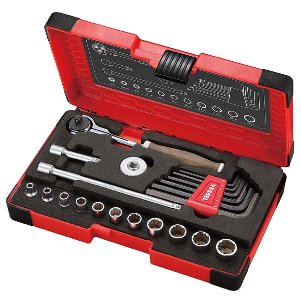 Vessel 1/4 Dr Swivel Skt Set