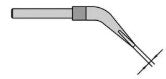 WELLER WTA1 SOLDER TIP 1MM (PAIR) WTA50