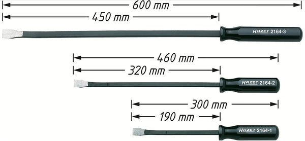 Hazet Pry Bar Set 3-Pieces - HAZ2164/3