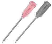 Fisnar Dispensing Tip Metal/ Pink PTFE-Lined , 1.37inches