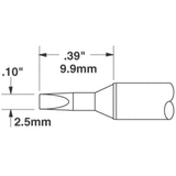 Metcal Solder Tip - Chisel .10"
