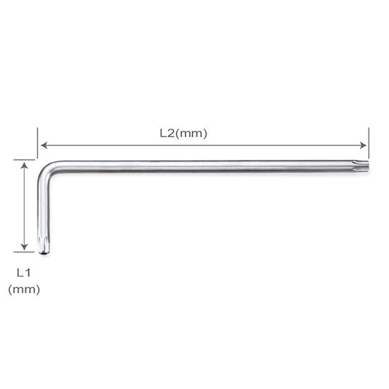 Toptul T30 Torx Tamperproof Key Wrench - SNCM+V Steel