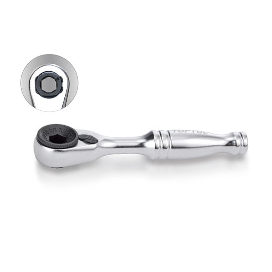 Toptul 1/4" Hex Mini Reversible Bit Ratchet Handle