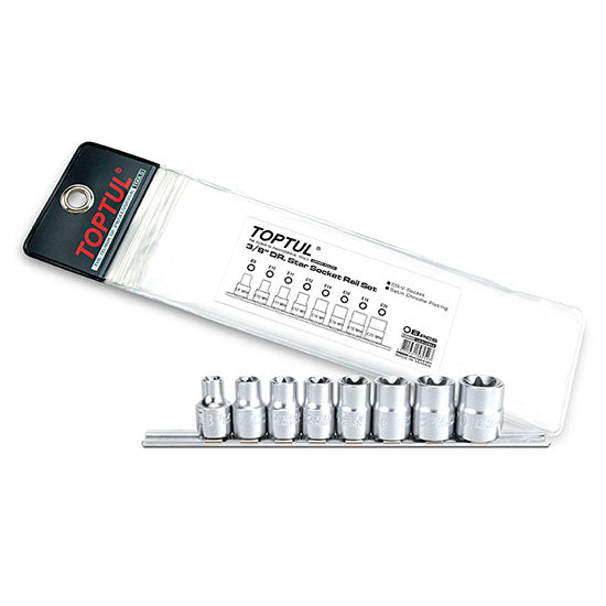 Toptul 3/8" Drive E Torx Set E8-E20