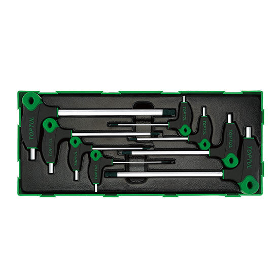 Toptul Hex Key Set L-Type Ball Point Wrench Set 8pcs