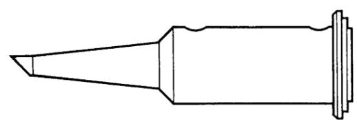 WELLER PORTASOL TIP 2.4MM SINGLE FLAT