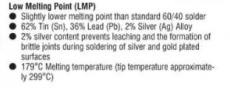 Low melting point solder