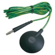 Desco Ground Cord Banana No Resistor 1.8m (6'), 10mm Stud