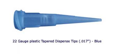 Dispensing Tip, PLASTIC/ Blue, 22 Gauge