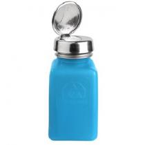 ONE TOUCH Dissipative Blue HDPE Bottle w/Pump, 180mL