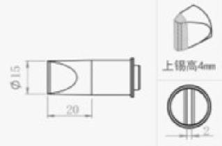 Quick Soldering Tip, 15D, 503 Series, For TS1300
