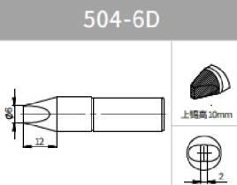 Quick Soldering Tip, 6D, 504 Series, For TS2400
