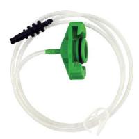 Fisnar Quantx Barrel Adapter (Green) with 1/8'' (3.175mm), Hose, Safety Clip, 3ft (91cm), 30/55cc