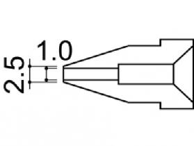 Hakko Desoldering Nozzle, 802/808/809, 1.0MM DIA
