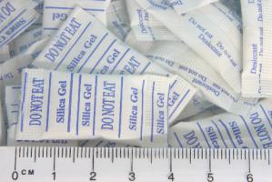 Desiccant pack, 750 x 3.0g packet of silica gel, 25mm x 60mm