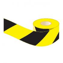 LUFKIN BLACK YELLOW BARRICADE TAPE 100M