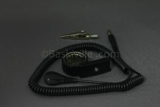 Desco Wrist Strap, Premium Metal Exp Adjustable, 1.8m Cord, 4mm