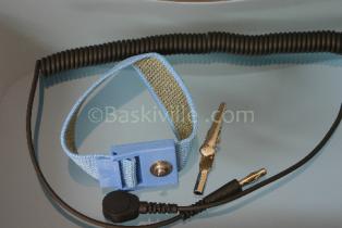 Desco Wrist Strap Elast Blue+Cord