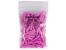 Chip Quik 20g Dispensing Tip Plastic Pink (100)