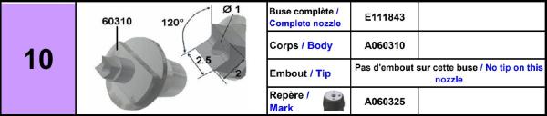 Europlacer Disc For Nozzle Code No.10