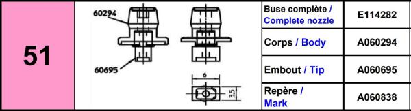 Europlacer Tip For Nozzle Code No.51