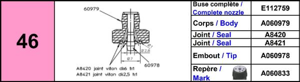 Europlacer Nozzle Complete No.46