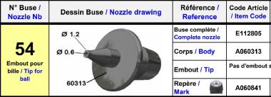 Europlacer Nozzle Complete No.54