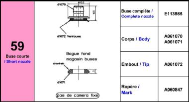 Europlacer Nozzle Complete No.59