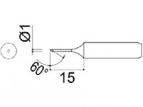 Hakko 900M Series Solder Tip, Shape 1C