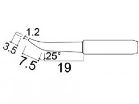 Hakko 900M Series Solder Tip, Shape H