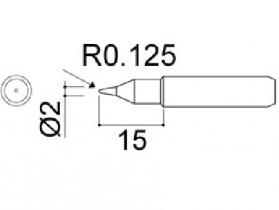 Hakko 900M Series Solder Tip, Shape S4