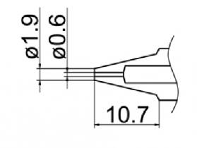 Hakko Desoldering Nozzle 0.6mm For FM-2024