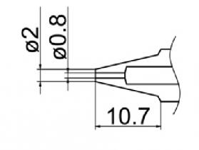 Hakko Desoldering Nozzle 0.8mm For FM2024