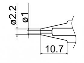 Hakko Desoldering Nozzle 1.0mm For  FM2024