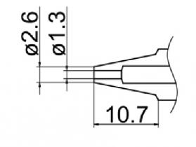 Hakko Desoldering Nozzle 1.3mm For FM-2024