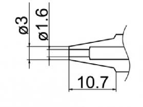 Hakko Desoldering Nozzle 1.6mm For FM-2024
