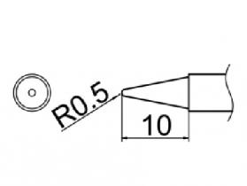 Hakko T12 Series Solder Tip, Shape 0.5B