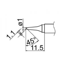 Hakko T12 Series Solder Tip, Shape 1BC