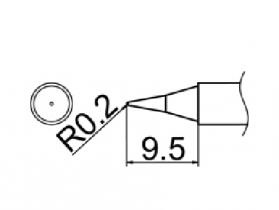 Hakko T12 Series Solder Tip, Shape I