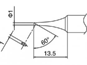 Hakko Solder Tip For FX888 Shape 1C