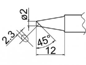 Hakko Solder Tip For FX-838 Shape BC2