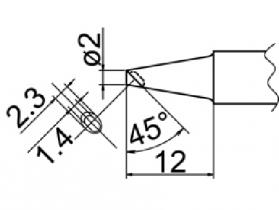 Hakko Solder Tip For FX-838 Shape BCM2