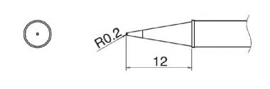 Hakko T31 Series Soldering Tip, Shape 1BL