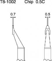 Hakko Tweezer Tips For FM2022 Handpiece0.5C