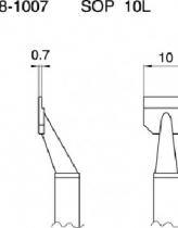 Hakko Tweezer Tips For FM2022 Handpiece10L