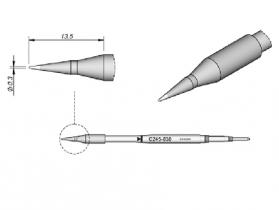 JBC Soldering Tip Cartridge Conical 0.3mm