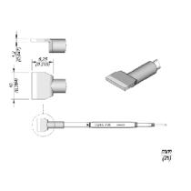 JBC Soldering Tip Cartridge Blade, SMD, S2, 10mm