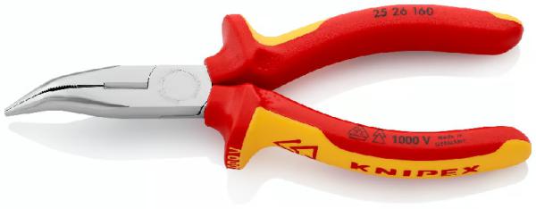 KNIPEX SNIPE NOSE ANGLED VDE PLIERS