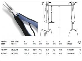 Lindstrom RX Series Long Nose Plier- Smooth