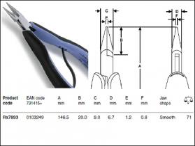 Lindstrom RX Series Short Snipe Nose, Smooth